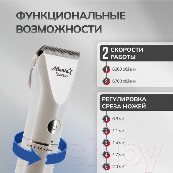 Изображение товара Машинка для стрижки волос Atlanta ATH-6910 (белый)