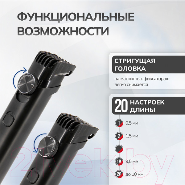 Изображение товара Машинка для стрижки волос Atlanta ATH-6915 (черный)