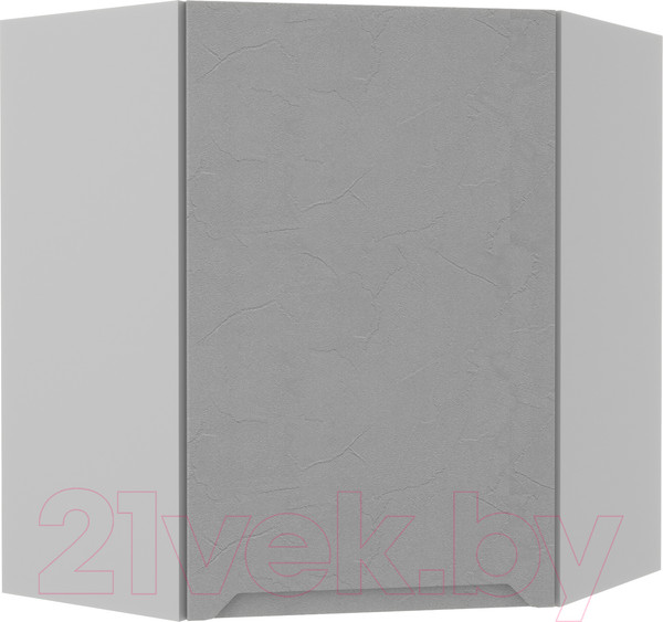 Изображение товара Шкаф навесной для кухни ДСВ Тренто ПУ 600 левый (серый/серый)