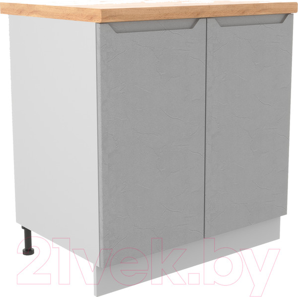 Изображение товара Шкаф-стол кухонный ДСВ Тренто С 800 (серый/серый)