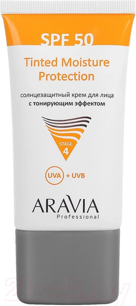Изображение товара Крем солнцезащитный Aravia С тонирующим эффектом SPF50 Tinted Moisture Protection (50мл)