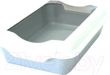 Изображение товара Туалет-лоток Homecat С бортиком 37x27x11.5см (серый)