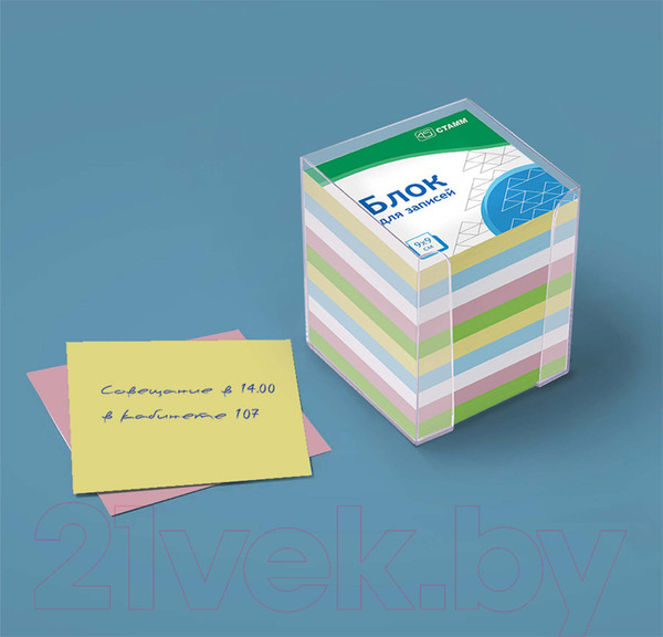 Изображение товара Блок для записей Стамм Basic / БЗ-999401/ПЦ41 (цветной)