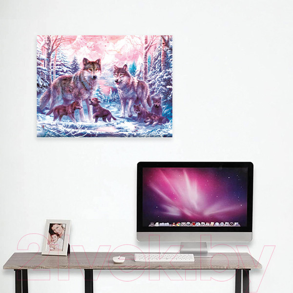 Изображение товара Набор алмазной вышивки Остров Сокровищ Волки / 662423