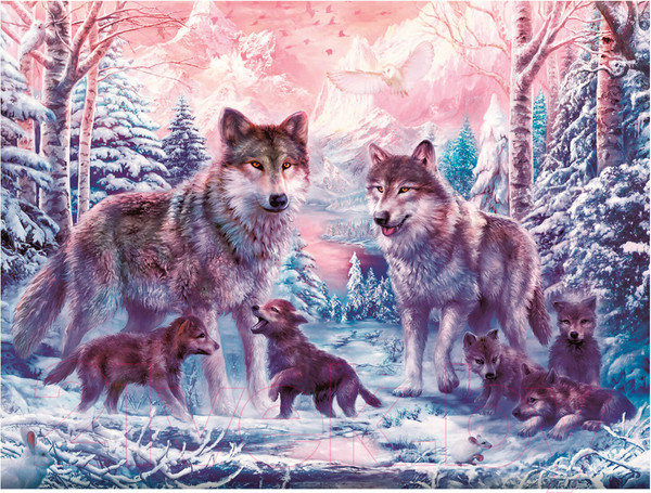 Изображение товара Набор алмазной вышивки Остров Сокровищ Волки / 662423