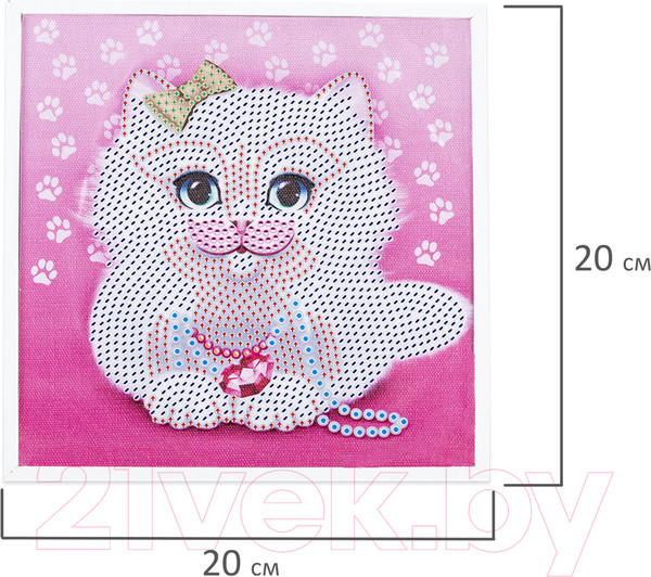 Изображение товара Набор алмазной вышивки Юнландия Котенок / 662440
