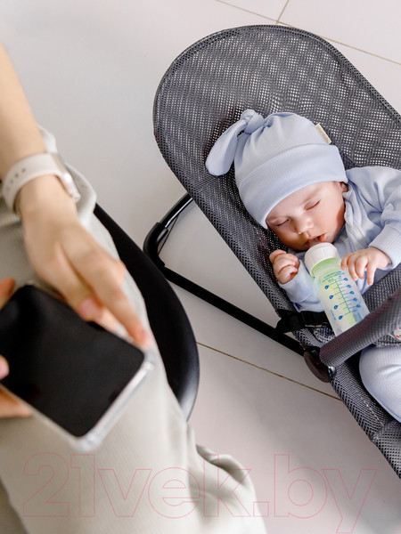 Изображение товара Детский шезлонг Amarobaby Swinging Baby Time / AB21-25BT/11 (серый)