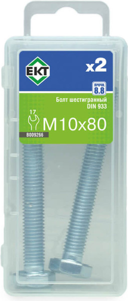 Изображение товара Болт ЕКТ 10х80 / B009266 (2шт)