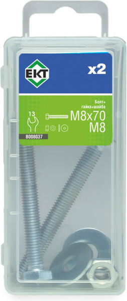 Изображение товара Болт ЕКТ М8х70 / B008037 (2шт)