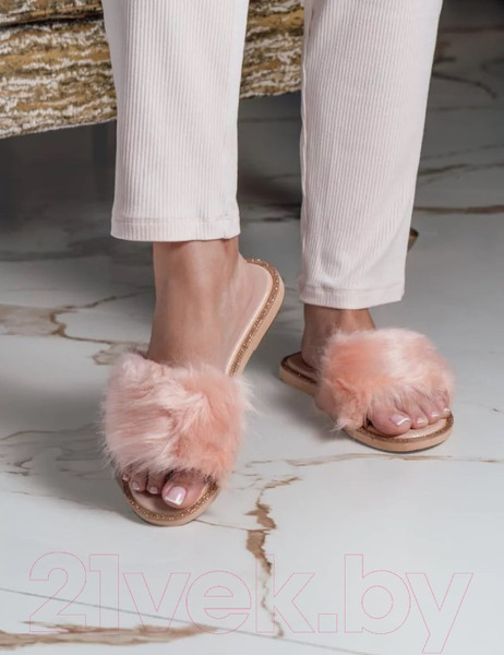 Изображение товара Тапочки домашние Arya Fur Женские / 8680943097972 (р-р 38, розовое золото)