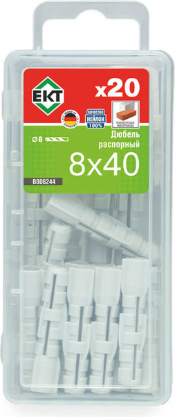 Изображение товара Дюбель распорный ЕКТ B006244 (20шт)