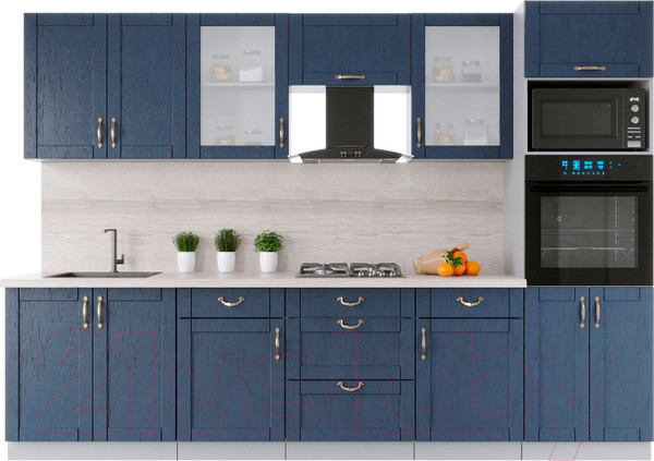 Изображение товара Кухонный гарнитур Интерлиния Мила Крафт 3.0 (дуб королевский)