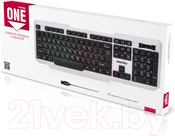 Изображение товара Клавиатура SmartBuy One 333 USB / SBK-333U-WK