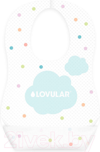 Изображение товара Слюнявчики одноразовые Lovular Sweet Kiss / 429784 (20шт)