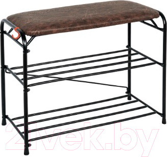 Изображение товара Полка для обуви ЗМИ Альфа 23 с сиденьем / ПДОА 23С (черный)