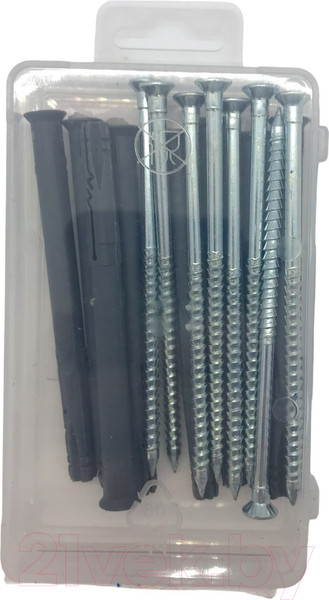 Изображение товара Дюбель-гвоздь ЕКТ Потайной быстрого монтажа с гвоздевым шурупом 8x100 / B009144 (8шт)