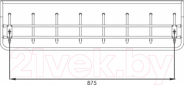 Изображение товара Вешалка для одежды ЗМИ 100 ВСП 169 (черный)
