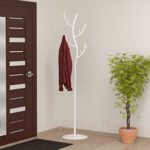 Изображение товара Вешалка для одежды ЗМИ Дерево / ВНП 211 (белый)