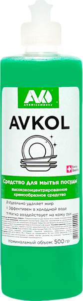 Изображение товара Средство для мытья посуды Avko Авкол (500г)