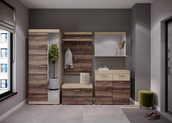 Изображение товара Вешалка для одежды Памир Соната ВШС-800 (дуб сонома/сакраменто)