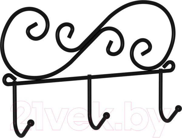 Изображение товара Вешалка для одежды ЗМИ Кружева 3 / ВН 275 (черный)