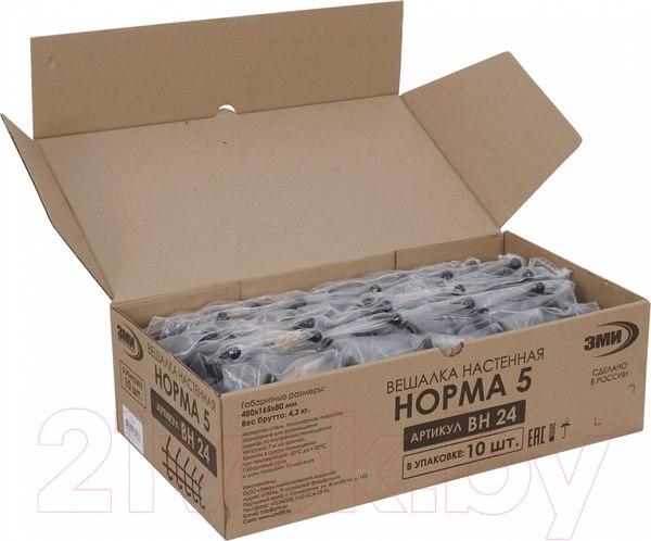 Изображение товара Вешалка для одежды ЗМИ Норма 5 / ВН 24 (черный)