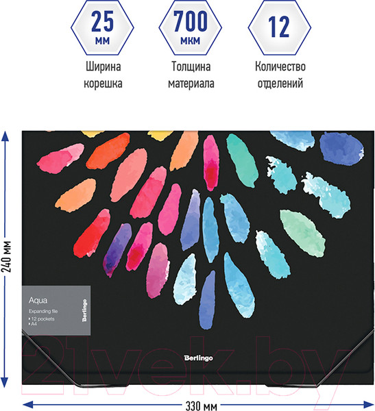 Изображение товара Папка для бумаг Berlingo Aqua / XF4_12011
