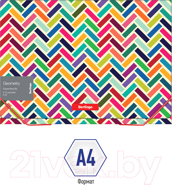 Изображение товара Папка для бумаг Berlingo Geometry / XF4_12102