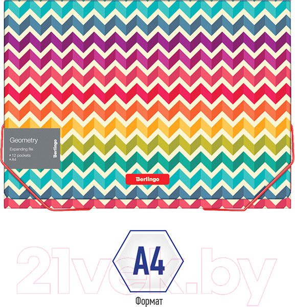 Изображение товара Папка для бумаг Berlingo Geometry / XF4_12101