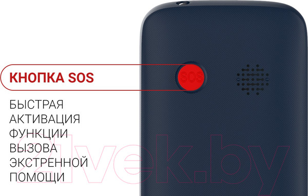 Изображение товара Мобильный телефон Maxvi B100 (синий+ЗУ)