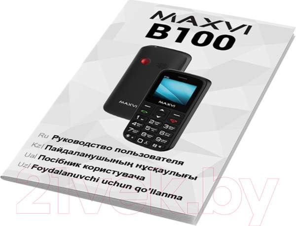 Изображение товара Мобильный телефон Maxvi B100 (синий+ЗУ)