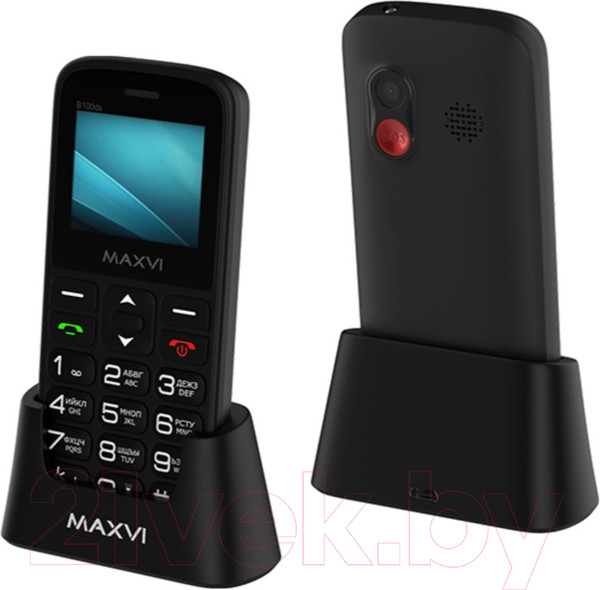Изображение товара Мобильный телефон Maxvi B100ds (черный+ЗУ)