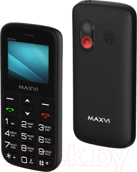 Изображение товара Мобильный телефон Maxvi B100ds (черный+ЗУ)