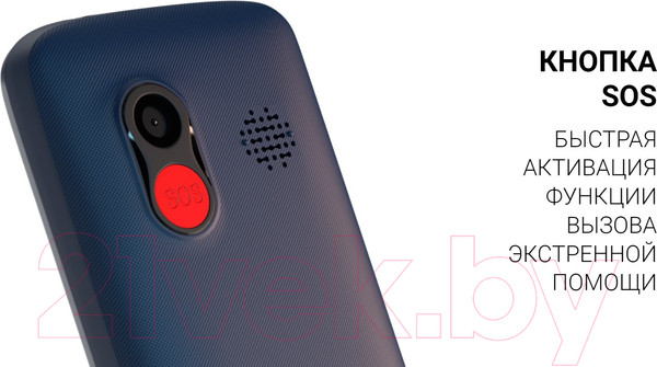 Изображение товара Мобильный телефон Maxvi B100ds (синий+ЗУ)