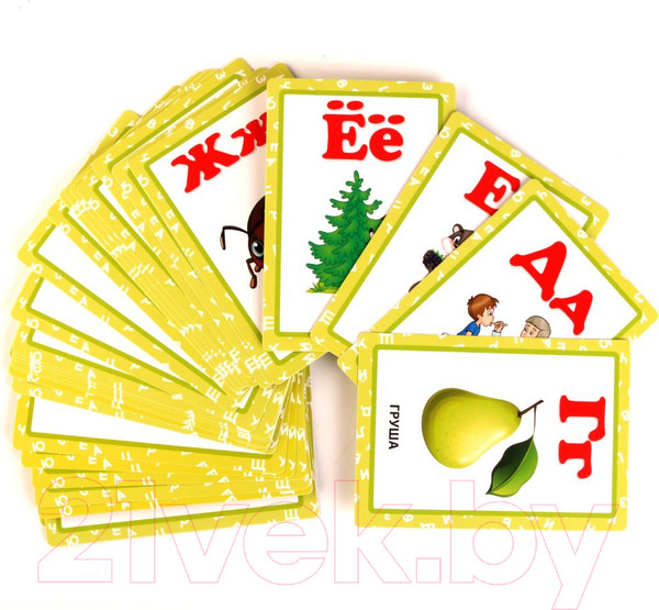 Изображение товара Развивающие карточки Умные игры Букварь Ткаченко Союзмульфильм