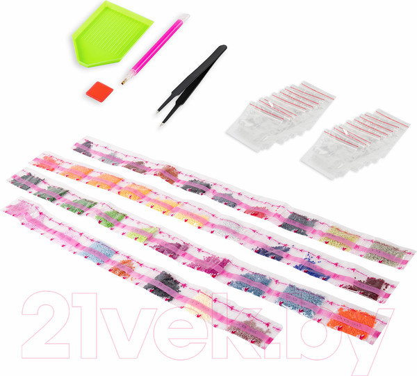 Изображение товара Набор алмазной вышивки Остров Сокровищ Букет с анютками / 662574