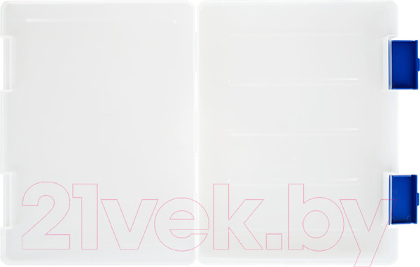 Изображение товара Папка для бумаг Стамм ПД21 (прозрачный/синие защелки)