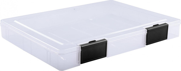 Изображение товара Папка для бумаг Стамм ПД20 (прозрачный/черные защелки)