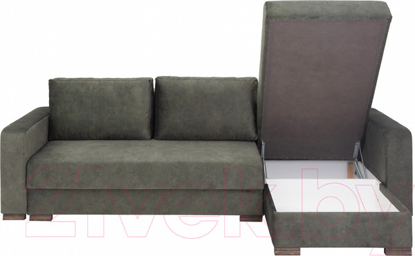 Изображение товара Диван угловой KRONES Гефест (велюр хаки)