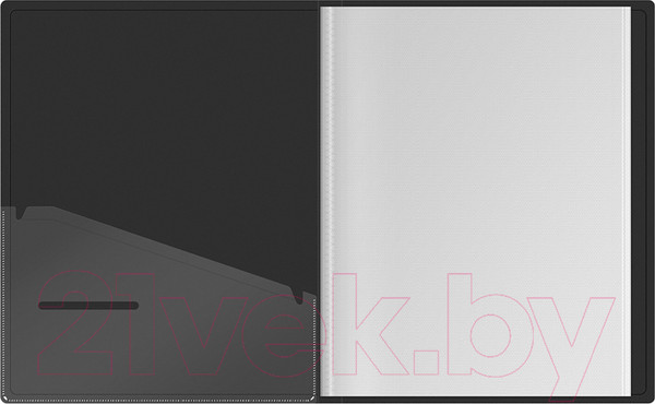 Изображение товара Папка для бумаг Berlingo DoubleBlack / DB4_30701 (60 вкладышей, черный с рисунком)