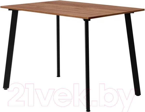 Изображение товара Обеденный стол Millwood Шанхай Л18 100x70 (дуб табачный Craft/металл черный)