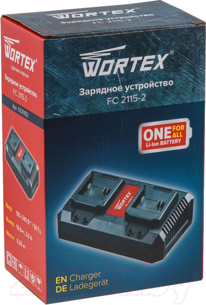 Изображение товара Зарядное устройство для электроинструмента Wortex FC 2115-2 ALL1 (0329182)