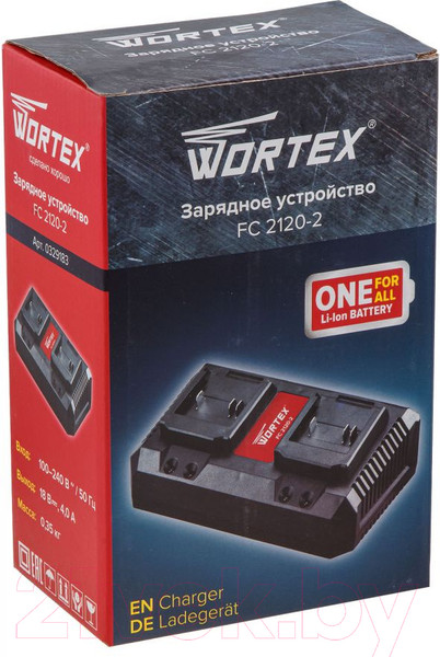 Изображение товара Зарядное устройство для электроинструмента Wortex FC 2120-2 ALL1 (0329183)