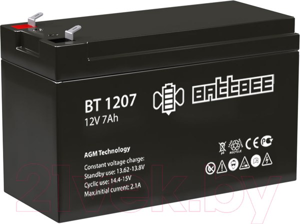 Изображение товара Аккумуляторная батарея Battbee BT 1207