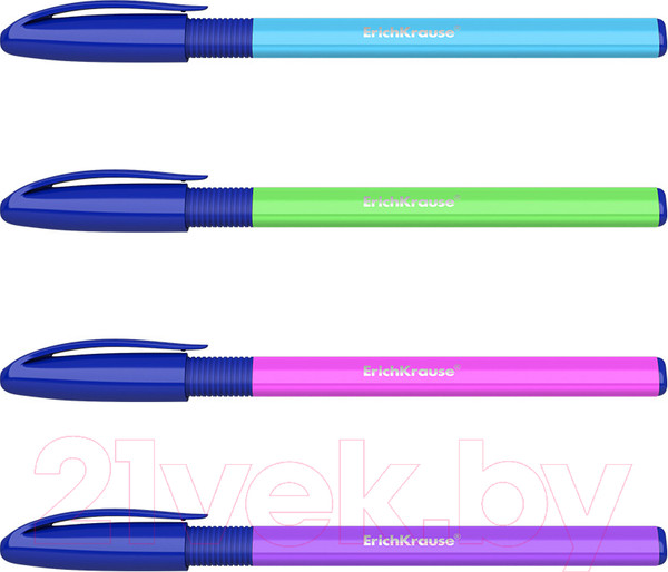 Изображение товара Ручка шариковая Erich Krause U-109 Neon Stick&Grip / 47613 (синий)