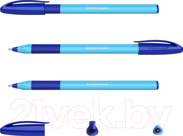 Изображение товара Ручка шариковая Erich Krause U-109 Neon Stick&Grip / 47613 (синий)