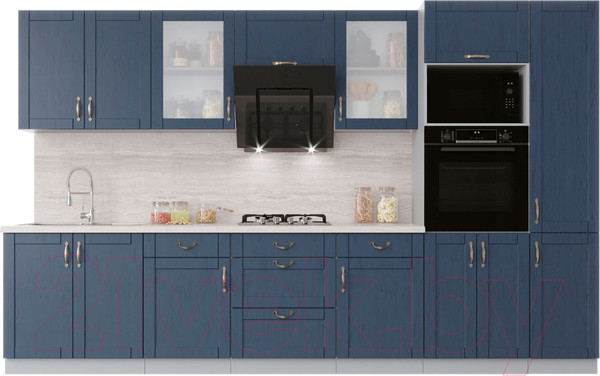 Изображение товара Кухонный гарнитур Интерлиния Мила Крафт 3.4 (дуб королевский)