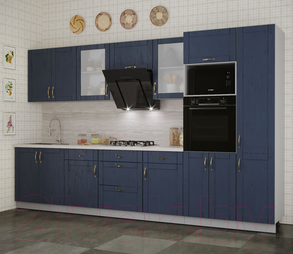 Изображение товара Кухонный гарнитур Интерлиния Мила Крафт 3.4 (дуб королевский)