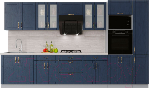 Изображение товара Кухонный гарнитур Интерлиния Мила Крафт 3.6 (дуб королевский)