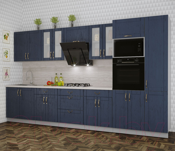 Изображение товара Кухонный гарнитур Интерлиния Мила Крафт 3.6 (дуб королевский)